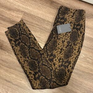 Lysse Brown and Black Snake Print Jeggings
